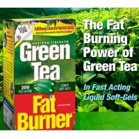 减肥绿茶Green Tea Fat Burner, 200 Liquid Soft-Gels