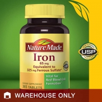 补铁Nature Made Iron 65 mg., 365 Tablets