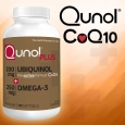 Qunol Plus Ubiquinol 200 mg.CoQ10 Omega-3, 90 Soft