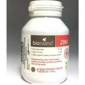 锌BioIsland Zinc 120 Chewable Tablets