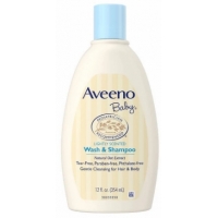 婴儿洗发沐浴露 Aveeno Baby Wash and Shampoo - 12.0oz
