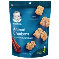 嘉宝动物饼干 Gerber Cinnamon Graham Animal Crackers - 6o