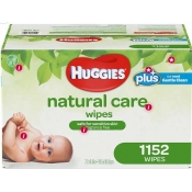 好奇婴儿湿纸巾Huggies Natural Care Plus Wipes 1,152-count