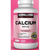 钙Kirkland Signature Calcium 600 mg. with Vitamin D