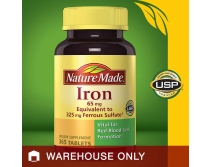 补铁Nature Made Iron 65 mg., 365 Tablets