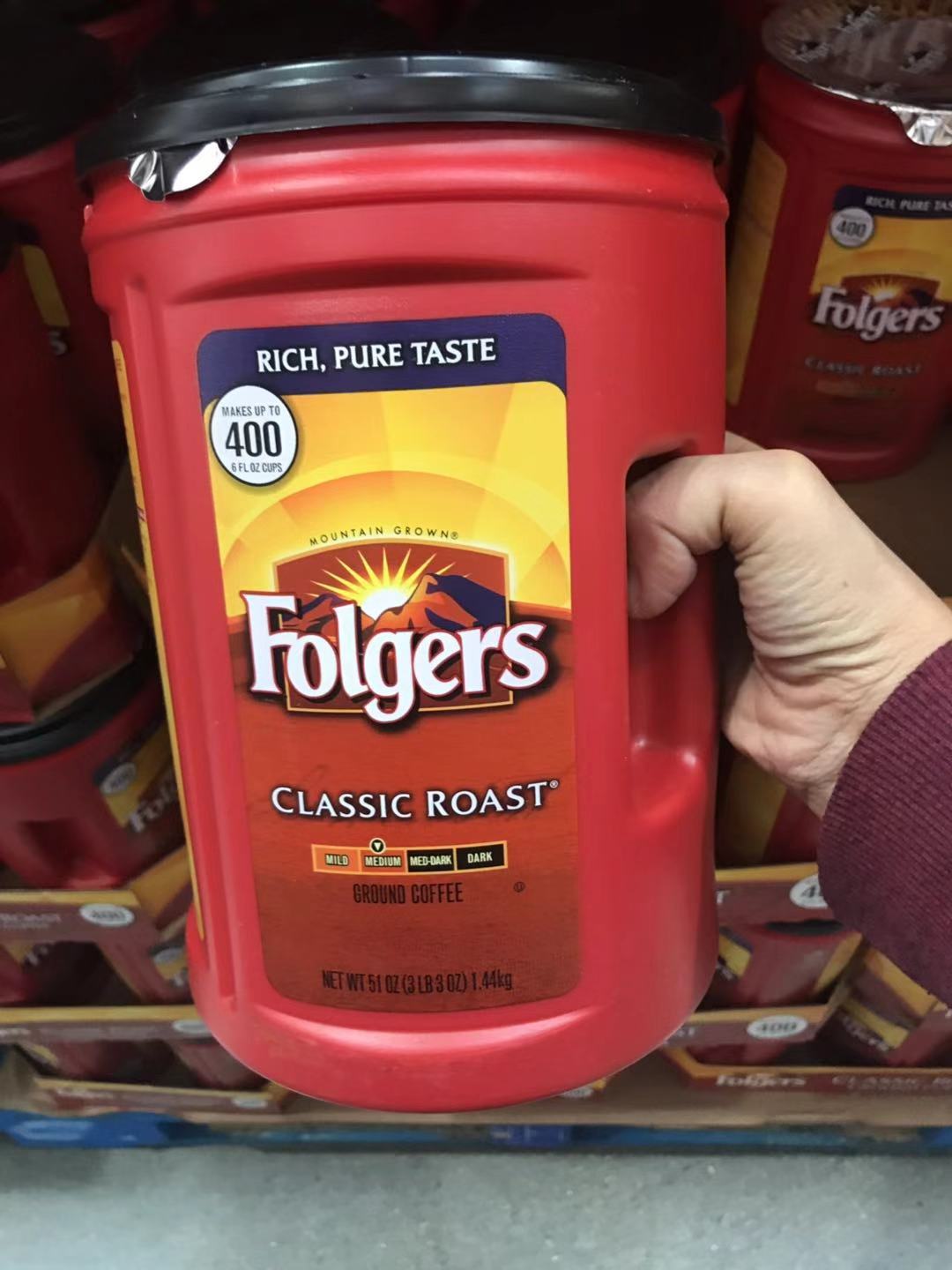 福爵经典中度烘焙咖啡粉Folgers CLASSIC ROAST