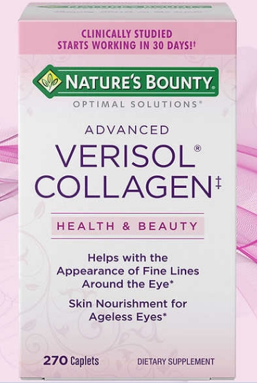 自然之宝Nature's Bounty Advanced Verisol Collagen, 270