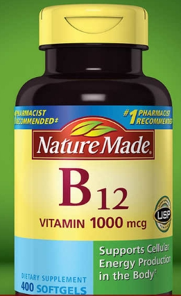 维生素B12Nature Made Vitamin B12 1000 mcg., 400 Softg