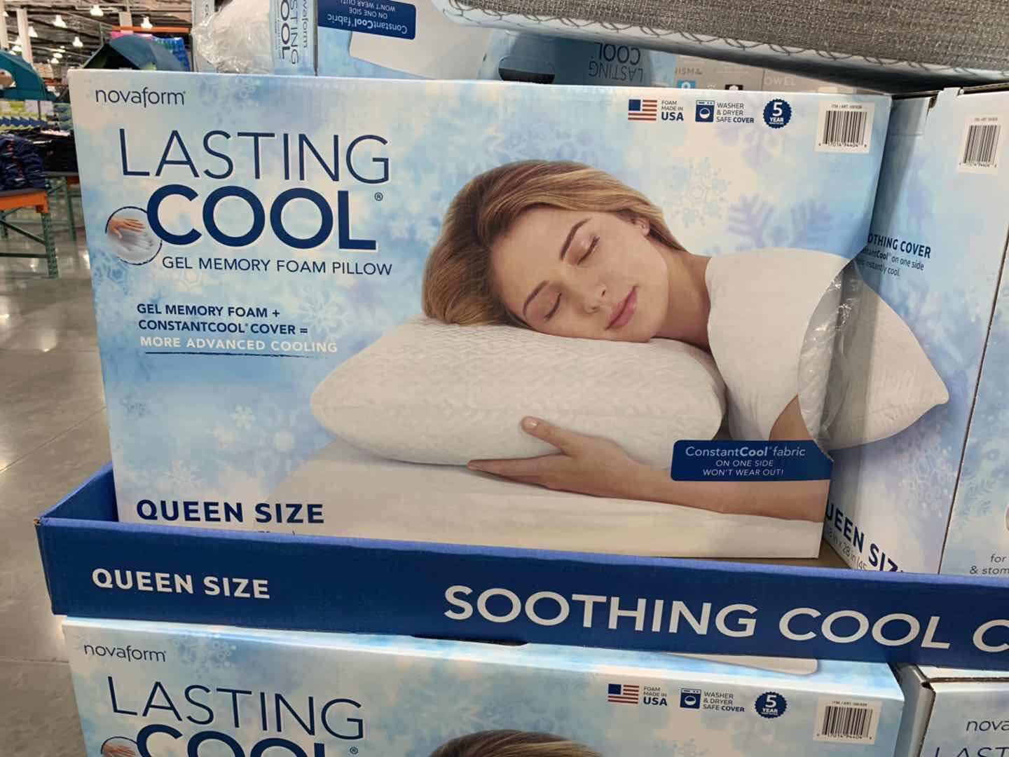 记忆棉枕头Novaform Lasting Cool Queen Pillow