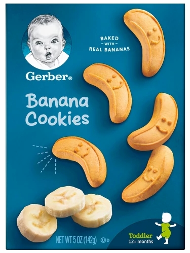 嘉宝香蕉饼干 Gerber Banana Cookies - 5oz